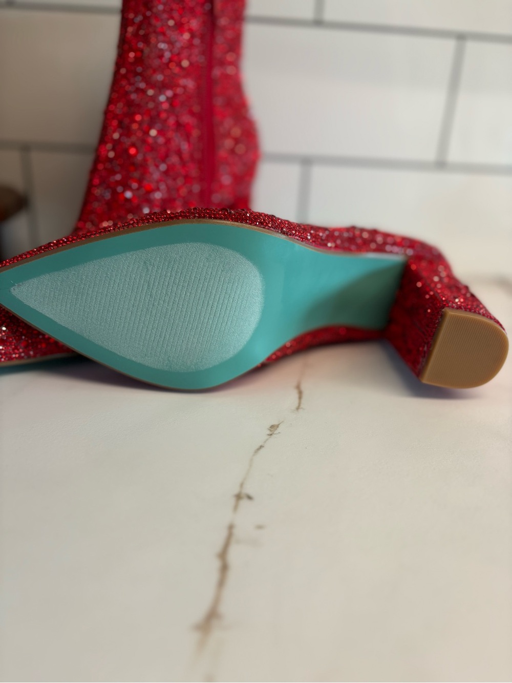 Betsy Johnson Cady Rhinestone Booties - Picture 6 of 8